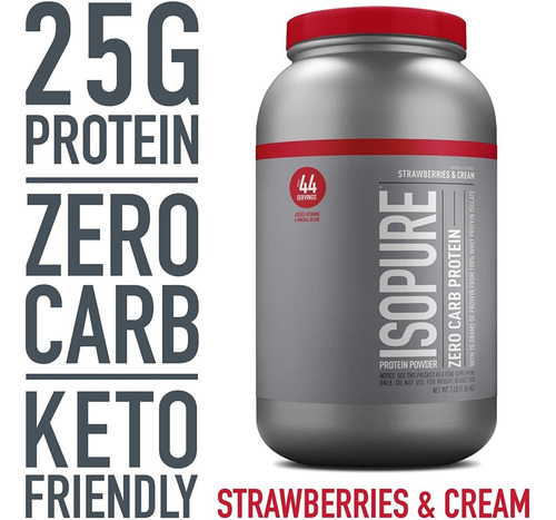 Imagen 2 de 6 de Isopure Original Zero Carb 3 Lbs Nature´s Best