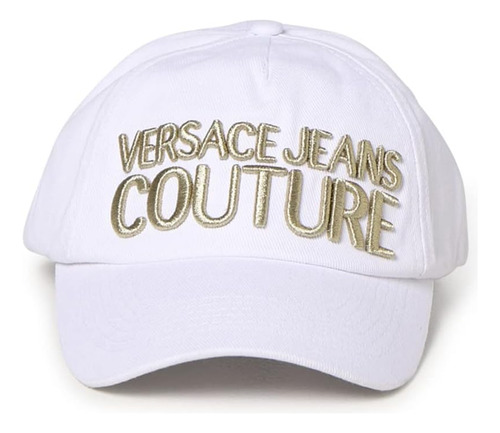 Versace Jeans Couture Hombre Mujer Gorra Algodón Blanco Con