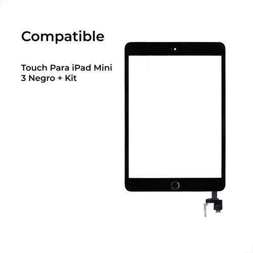 Touch Para iPad Mini 3 Negro + Kit