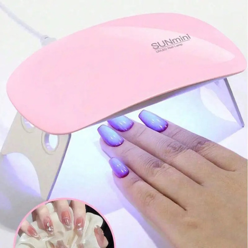 Lámpara Secador Uñas Led Uv Mini Portátil Plegable Manicura