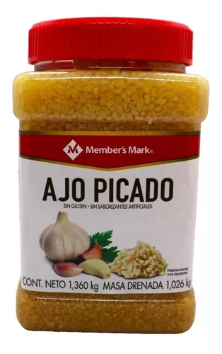 Ajo Picado Member's Mark 1.36 Kg Sin Gluten Sin Saborizantes