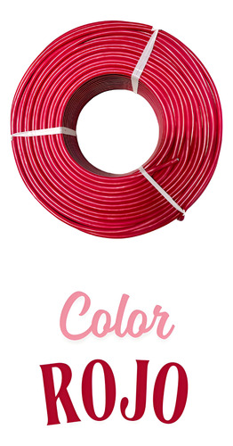 Cable Microfono Bal. 6mm Rollo 100 Metros Dmx Xlr Audio Rojo