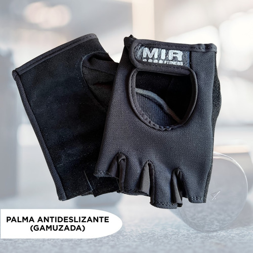 Guantes Gimnasio Gym Mujer Hombre Mir Pesas Amarillo Lisa M
