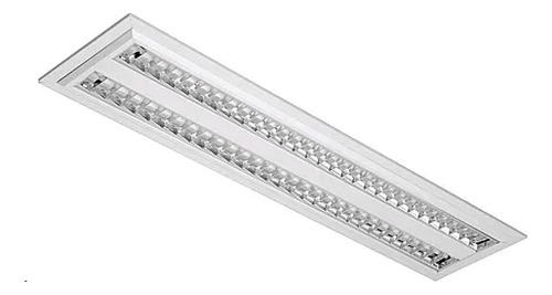 Luminária Embutir 2x54w 1200 T-5 Com Aletas Abalux E06