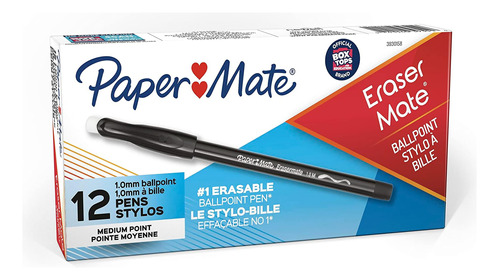 Lapiceras Ballpoint Paper Mate Set 12 U Black1