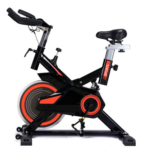 Imagem 1 de 4 de Bicicleta Spinning Freecycle 7800 - Preto E Laranja