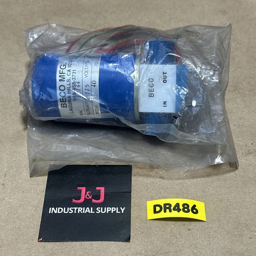 New- Beco Mfg. 12144 Actuator 115v/psi Ac, 40 Psi || Jjg
