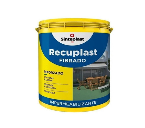 Recuplast Fibrado Techo/terraza Membrana Liquida X 1 Lts Verde