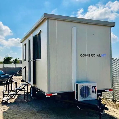 Caseta Móvil Remolque, Oficina Móvil 8x24 - Con Baño Y Priv.
