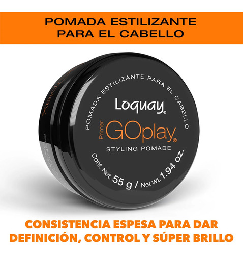 Set Fijadores De Cabello, Plix, Pasta, Pomada Y Cera Loquay