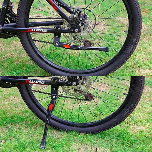 Wh 2 Pata Cabra Bicicleta Bici Ajustable Aluminio+2 Campanas