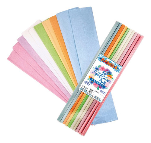 Papel Crepe A Perlado Y Metalico Pinguino 2m X 45cm Perla Surtido Perla