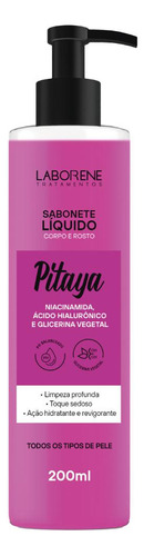 Kit 02 Sabonete Corporal E Facial Pitaya Laborene 200ml