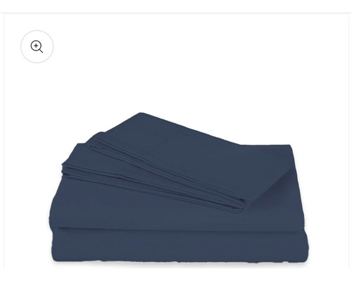 Sábanas Individuales Spring Air 100% Microfibra Azul Marino Liso