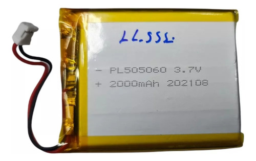 Batería Litio, 3.7 V, 2000 Mah