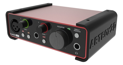 Suporte Fixar Mesa Interface Audio Focusrite Scarlett Solo Cor Preto 110V/220V