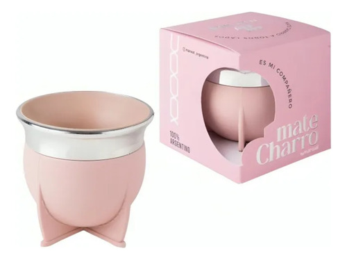 Mate Térmico Uruguayo Globalross De Pvc - Ideal Para Viajes Rosa Lisa