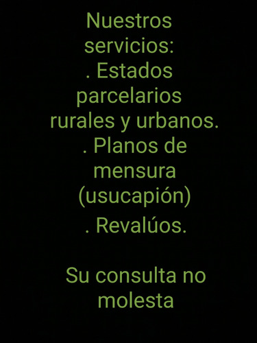 Agrimensor - Agrimensura Caba, Pcia Bs As - Est Parcelarios