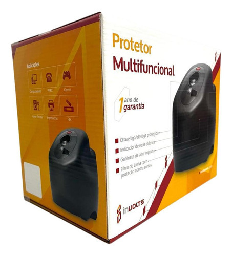 Protetor eletrónico Involts 1500VA cor preta entrada 115 V