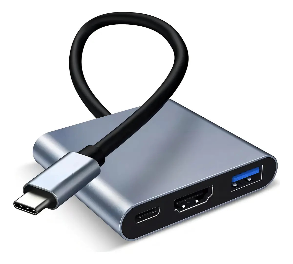 Adaptador Usb-c A Hdmi 4k Y Vga Con Usb 3.0 Y Carga Pd 100w Vga Wohingo Usb Hdmi Adaptador Adaptador Dvd Hdmi 3 En 1 Mul