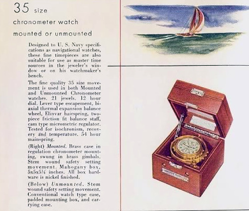 Hamilton Mariner Chronometer Mod 22 Fantástica Conservação