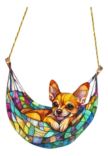 Adorno Colgante De Ventana De Perro 2d, Decoración De Pared