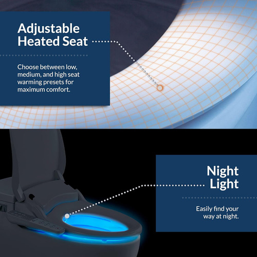 Slim One - Asiento De Inodoro Inteligente Color Blanco ...