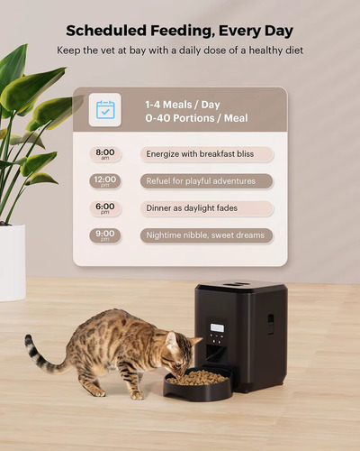 Comedero Smart Automático Mascotas Wi-fi - App Control