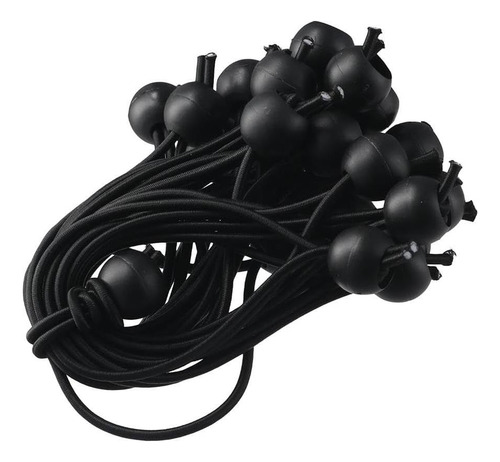 Sshhui 25pcs Ballas Black Bungee Multifuncionales Oxford De