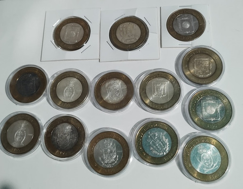 Monedas De 100 Pesos Conmemorativas De Los Estados!! (Usado)