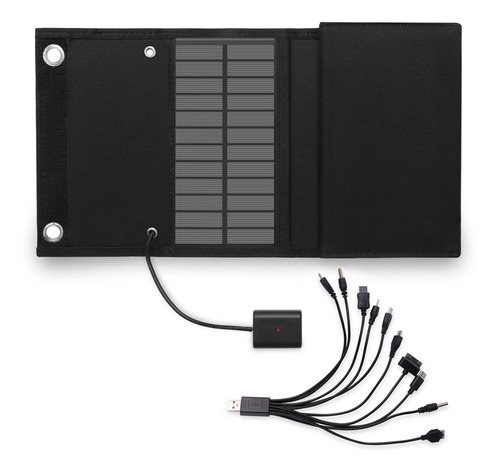 Panel Solar Usb Plegable De 70 W, Célula Solar, Portátil, Pl