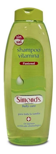 Simonds Baby Shampoo Vitamina Pantenol Sin Sal 400 Ml