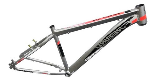 Cuadro De Bicicleta Mtb Rodado 26 Fire Bird Color Gris Con Naranja