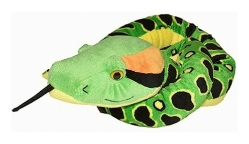 Wild Republic Plush Snake, Serpiente De Peluche Diseño De Color Anaconda
