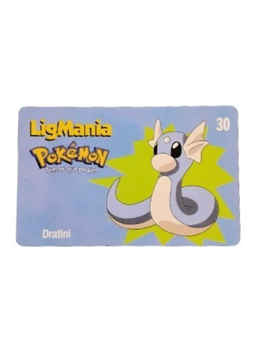 Cartão Telefônico Ligmania Pokémon - Dratini - 11/30