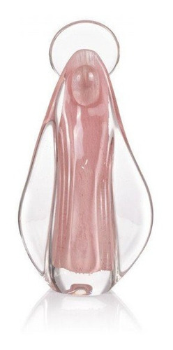 Imagem Santa Cristal Murano 23cm-cor Rosé Pronta Entrega