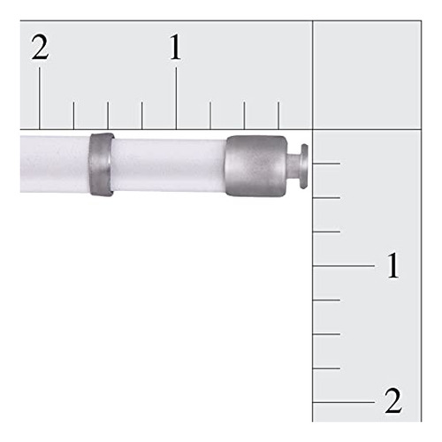 Varilla Redonda Ajustable 71-122 Cm Blanca Juego De 2