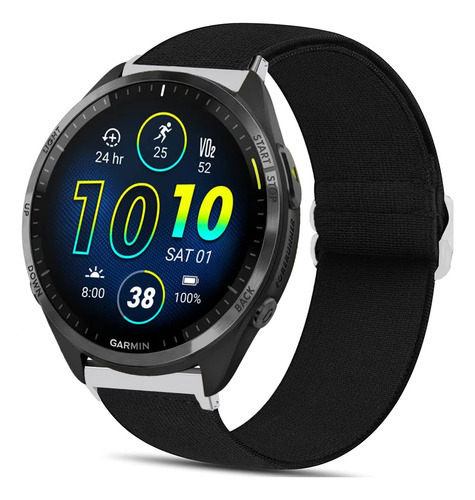 Lamshaw Compatible Con Garmin Forerunner 965, Correa Elástic