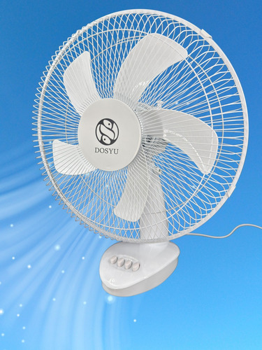 2 Pack Ventilador Portátil Abanico Escritorio Mesa 5 Aspas Blanco