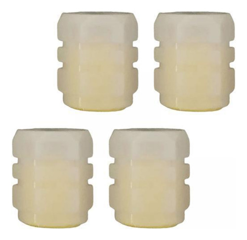 2 Tapas De Válvula De Neumático De 4 Piezas, Tapa Amarillo
