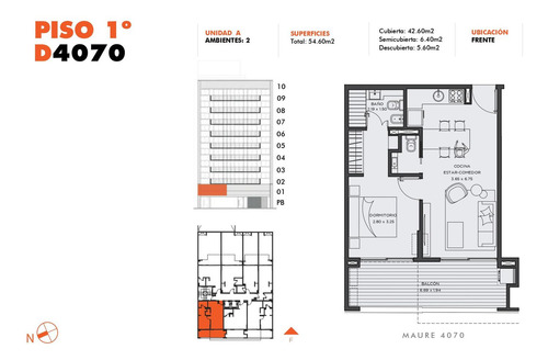 2 Ambientes A Estrenar En Chacarita- Venta Y Alquiler!