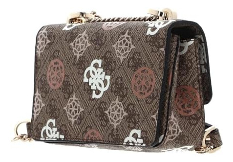 Guess Eliette Mini Bandolera Convertible Con Solapa, Latte