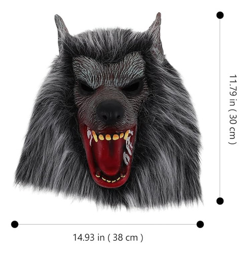 Modelo Realista De Simulação De Cabeça De Lobo De Látex Inte