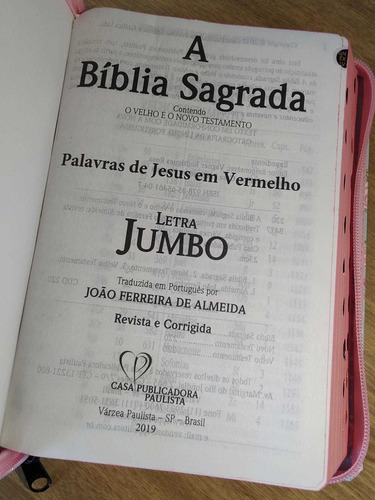 Bíblia Letra Extra Gigante Almeida Rc Harpa Índice Zíper