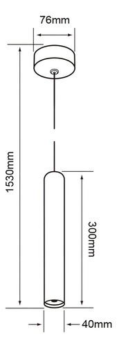 Lampara De Techo Colgante Led 3w Epsilon Blanco Tecnolite 200UFOLED65MVN