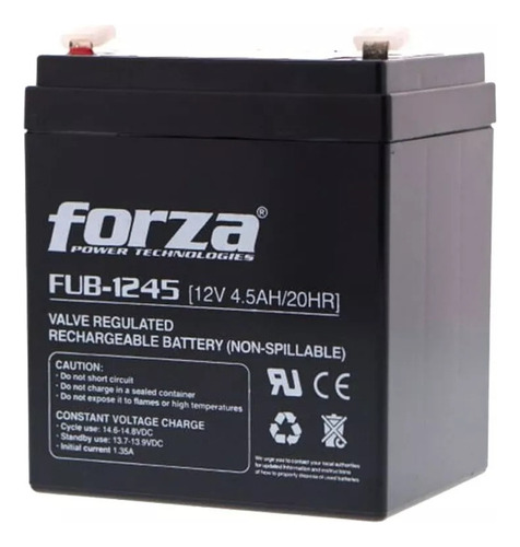 Bateria Forza Fub-1245  12v - 4.5ah
