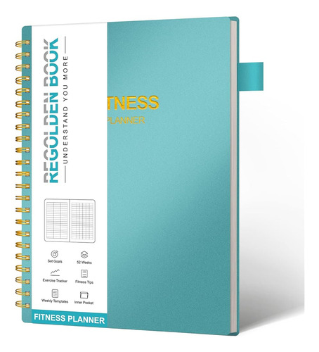 Regolden-book Fitness Journal, Exercise Log Book With Calend