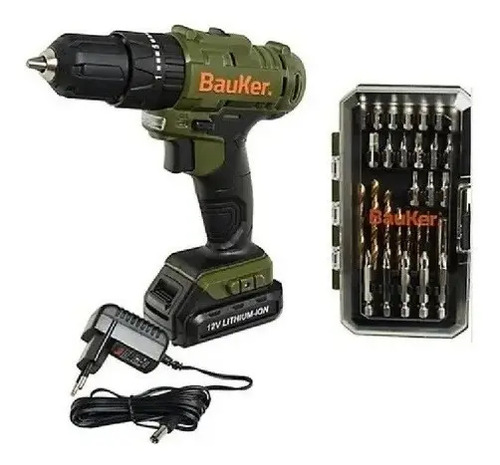 Bauker Taladro Percutor Inalámbrico 1 Batería 29 Accesorios | Cuotas sin  interés