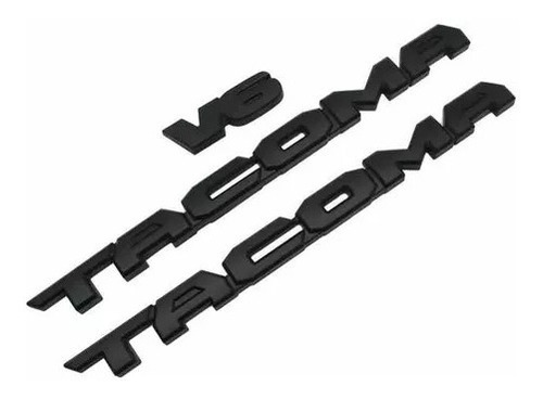 Letras Sobreposicion Emblema Negro Tacoma V6 + Regalo Trd