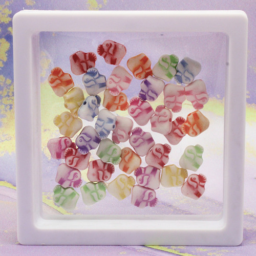 Cuenta Separador Acrílico 100g Pulseras Bisutería Collares Elefante 280pz 1.1 Cm 9 Mm